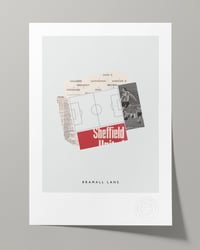 Image 1 of Sheffield United Vintage Programme Collage – Football Art Print – Series 5