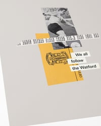 Image 2 of Watford FC Vintage Programme Collage – Football Art Print – Series 2