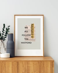 Image 4 of Watford FC Vintage Programme Collage – Football Art Print – Series 4