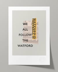 Image 1 of Watford FC Vintage Programme Collage – Football Art Print – Series 4