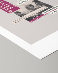 Image 3 of West Ham United FC Vintage Programme Collage – Football Art Print – Series 2