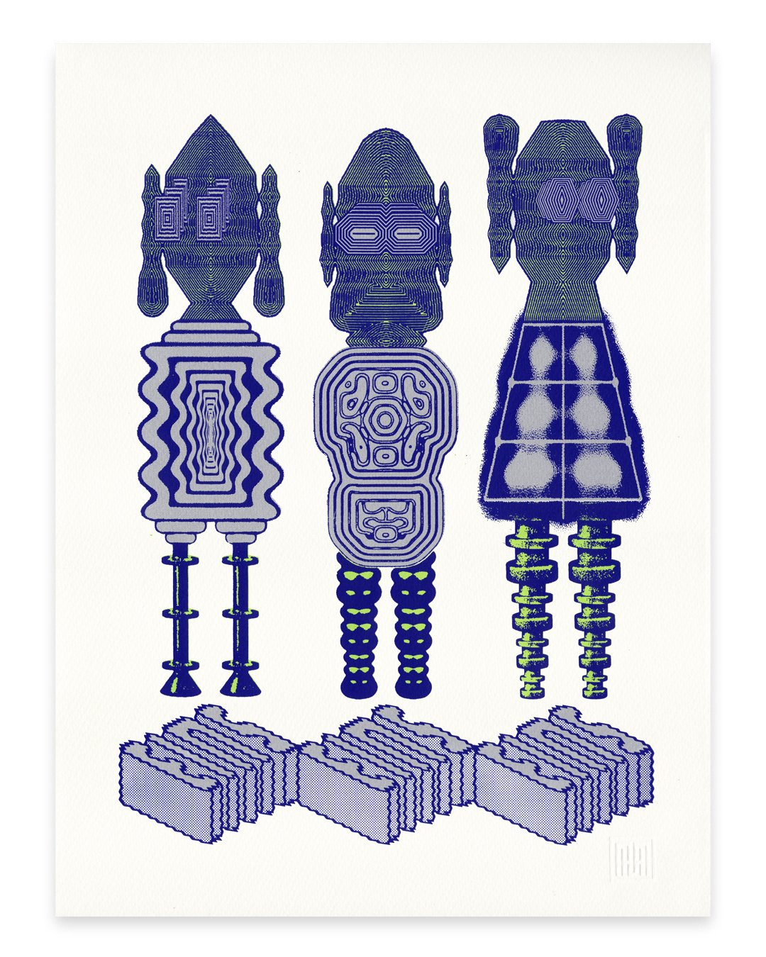 Image of EinsEinsEins Screen Print