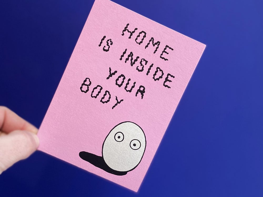 Image of POSTKARTE Home is inside your body