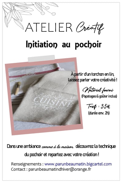 Image of * VENDREDI 21 MARS 2025 - Atelier Créatif *