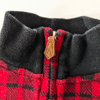 Image 3 of Ralph Lauren Baby Boy Red Plaid Quarter-Zip Pullover Sweater