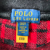 Image 5 of Ralph Lauren Baby Boy Red Plaid Quarter-Zip Pullover Sweater