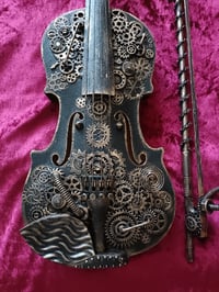 Image 2 of STEAMPUNK MIXED MEDIA VIOLIN
