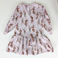 Image 2 of H&M Girls Lilac Bunny Print Dress