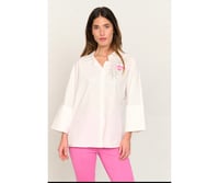 Image 4 of CAMISA BLANCA OVERSIZE SS25 