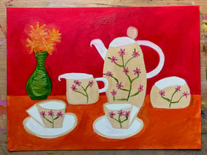 Image of Tea for two. original painting