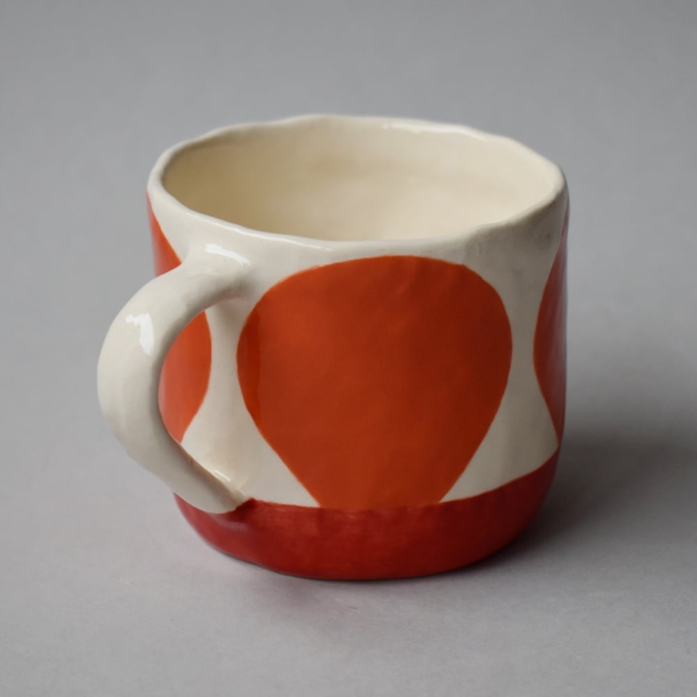 Image of Orange/Red Dot Cup