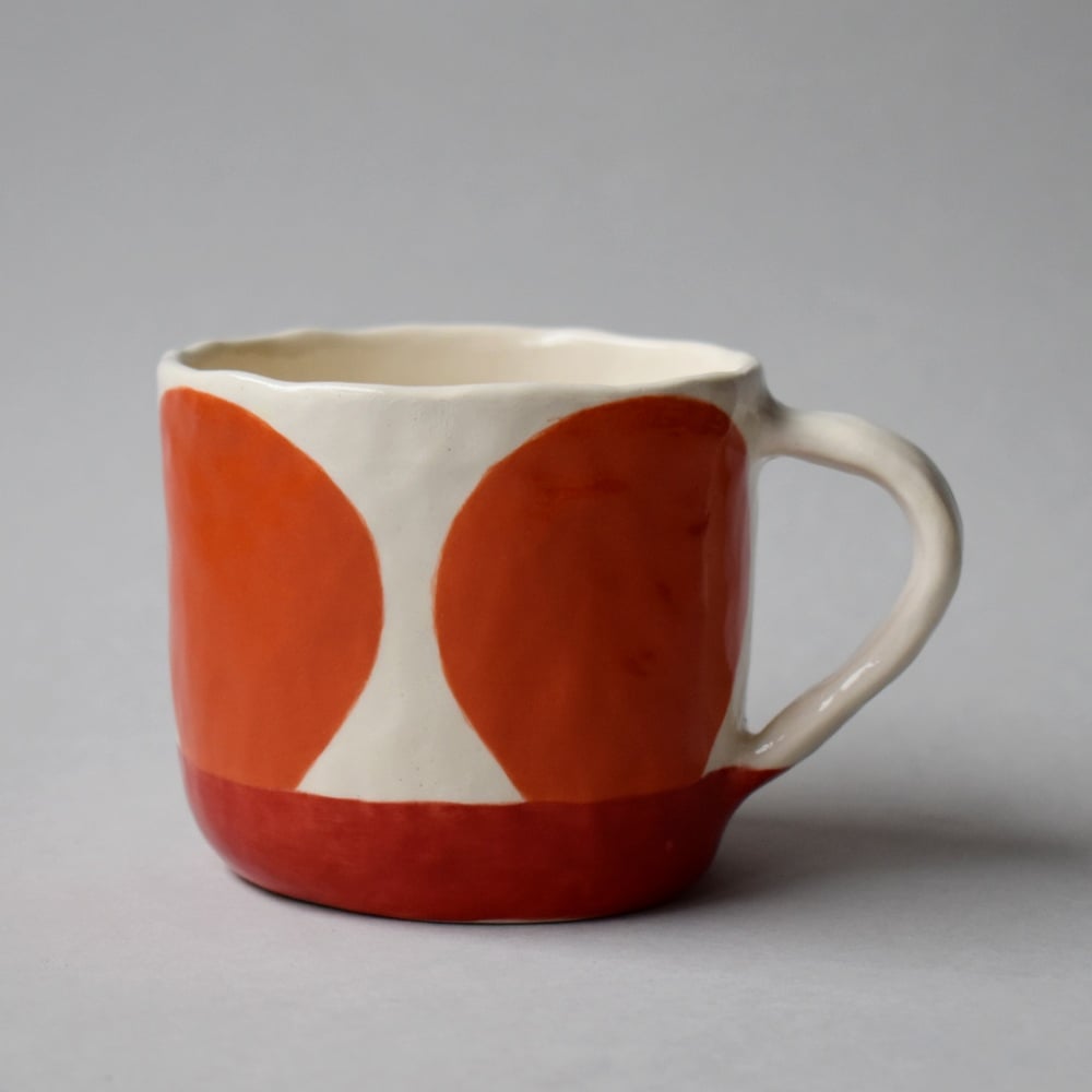 Image of Orange/Red Dot Cup