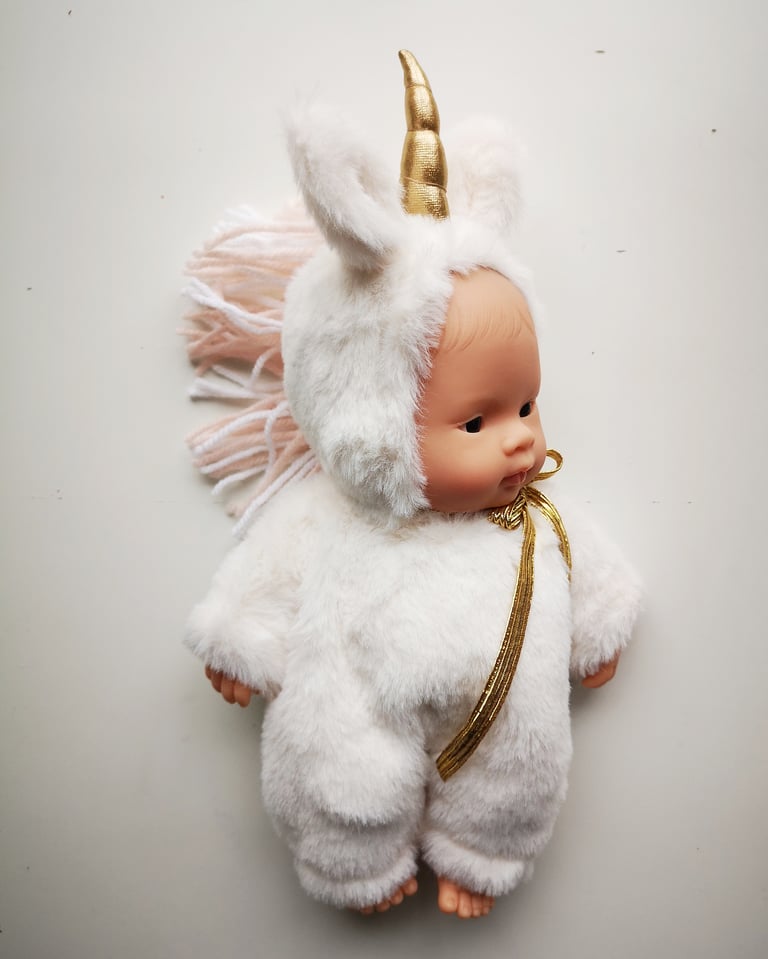 Tenue mini licorne lait