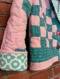 Image 3 of 024 - Small - Pink Aqua Squares