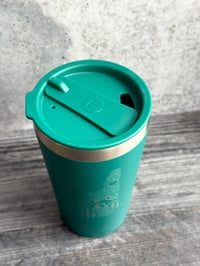 Image 2 of Camping Logo 16 oz Tumbler - blue/green