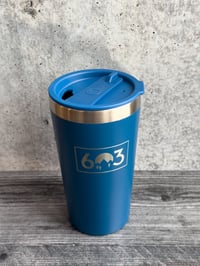 Image 1 of 603 Box Logo 16 oz Tumbler - Blue