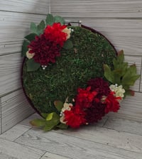 Image 1 of Custom Hand Sewn Floral 7" Pin Hoop