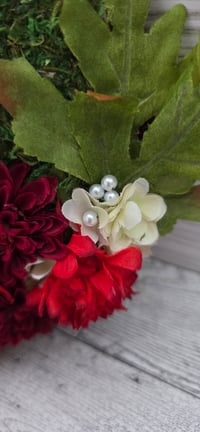 Image 3 of Custom Hand Sewn Floral 7" Pin Hoop