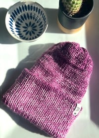 Image 1 of Mottled Mauve Beanie 
