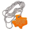 Yellow Texas Dog Tag