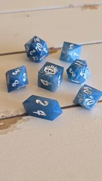 Image 1 of Brilliance polyhedral dice set. 