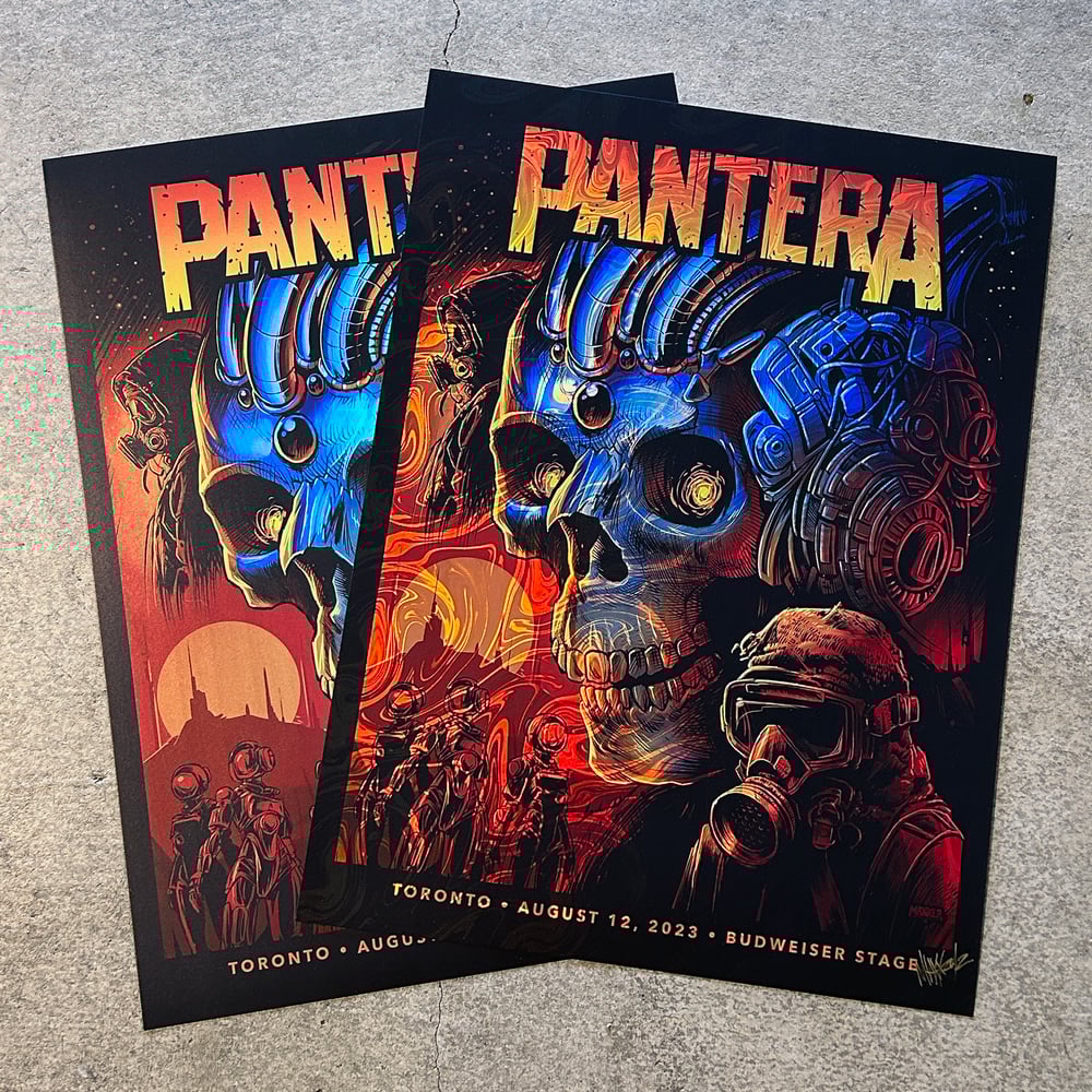 Image of Pantera Toronto 2023 Foil Posters