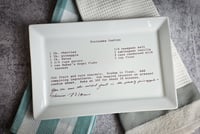 Image 8 of Recipe Platter with Handwriting and Photo