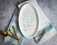 Image 7 of Recipe Platter with Handwriting and Photo