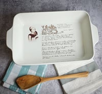 Image 9 of Recipe Platter with Handwriting and Photo