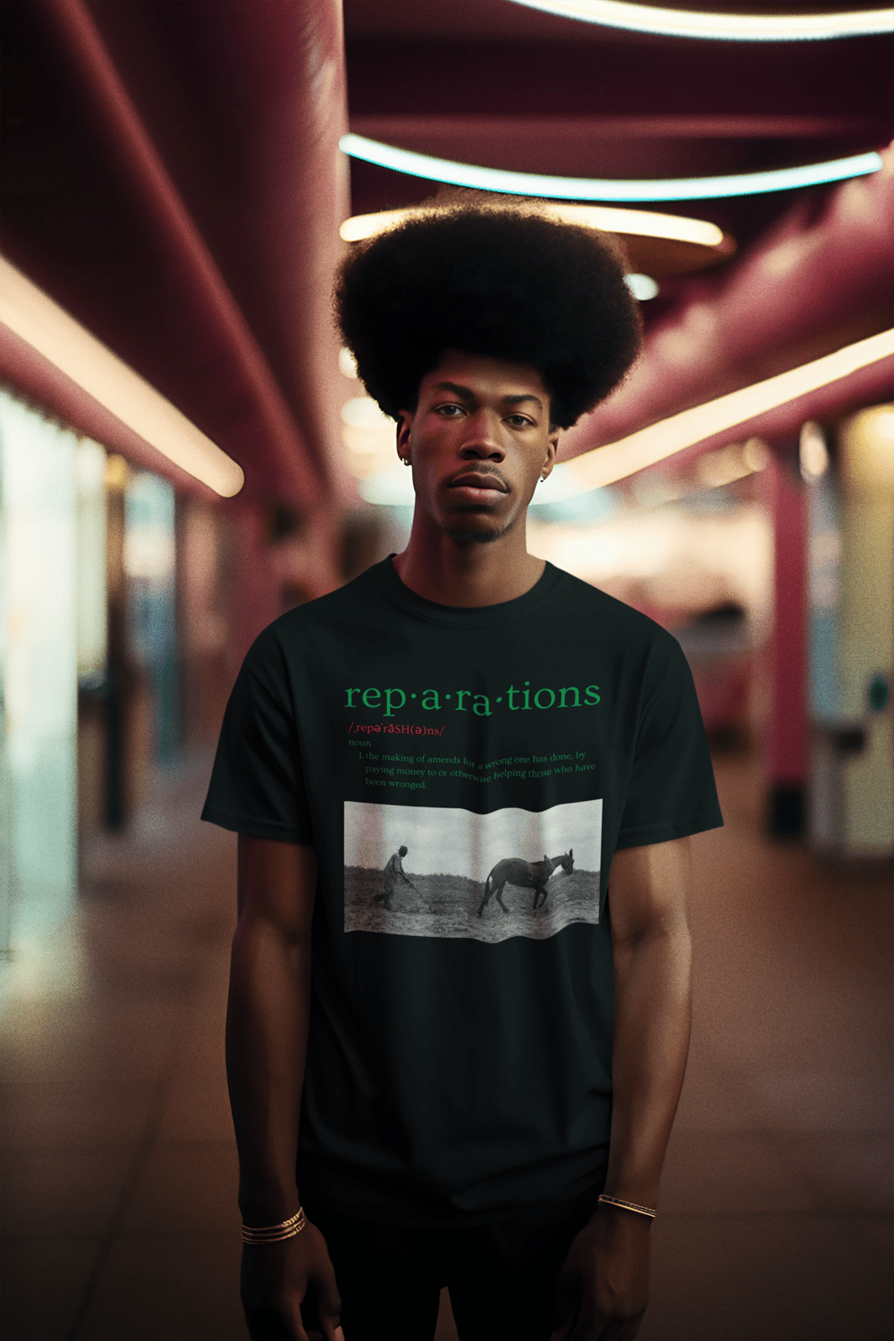 Image of DEFINITION OF REPARATIONS WITH 40 ACRES AND MULE PICTURE