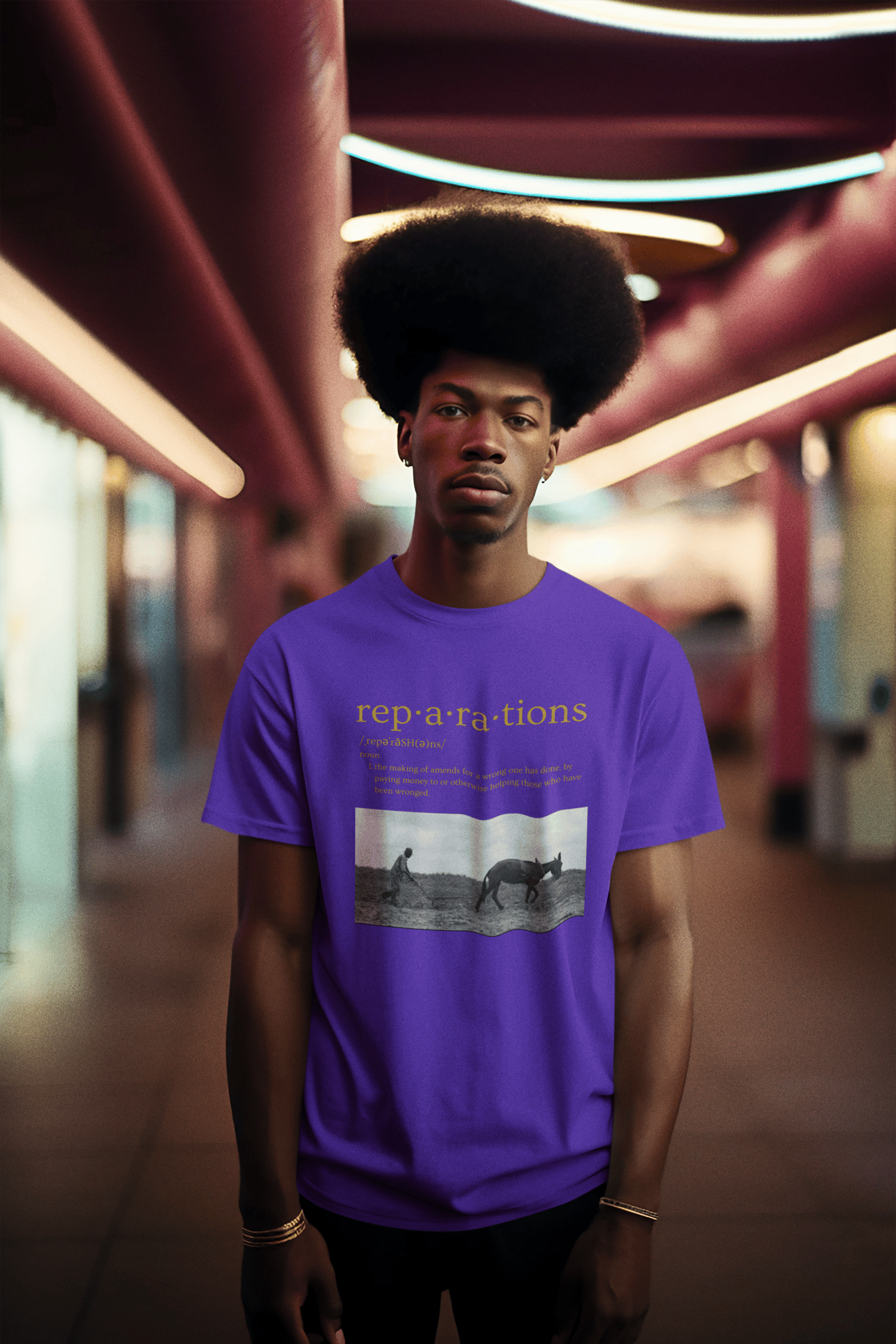 Image of DEFINITION OF REPARATIONS WITH 40 ACRES AND MULE PICTURE