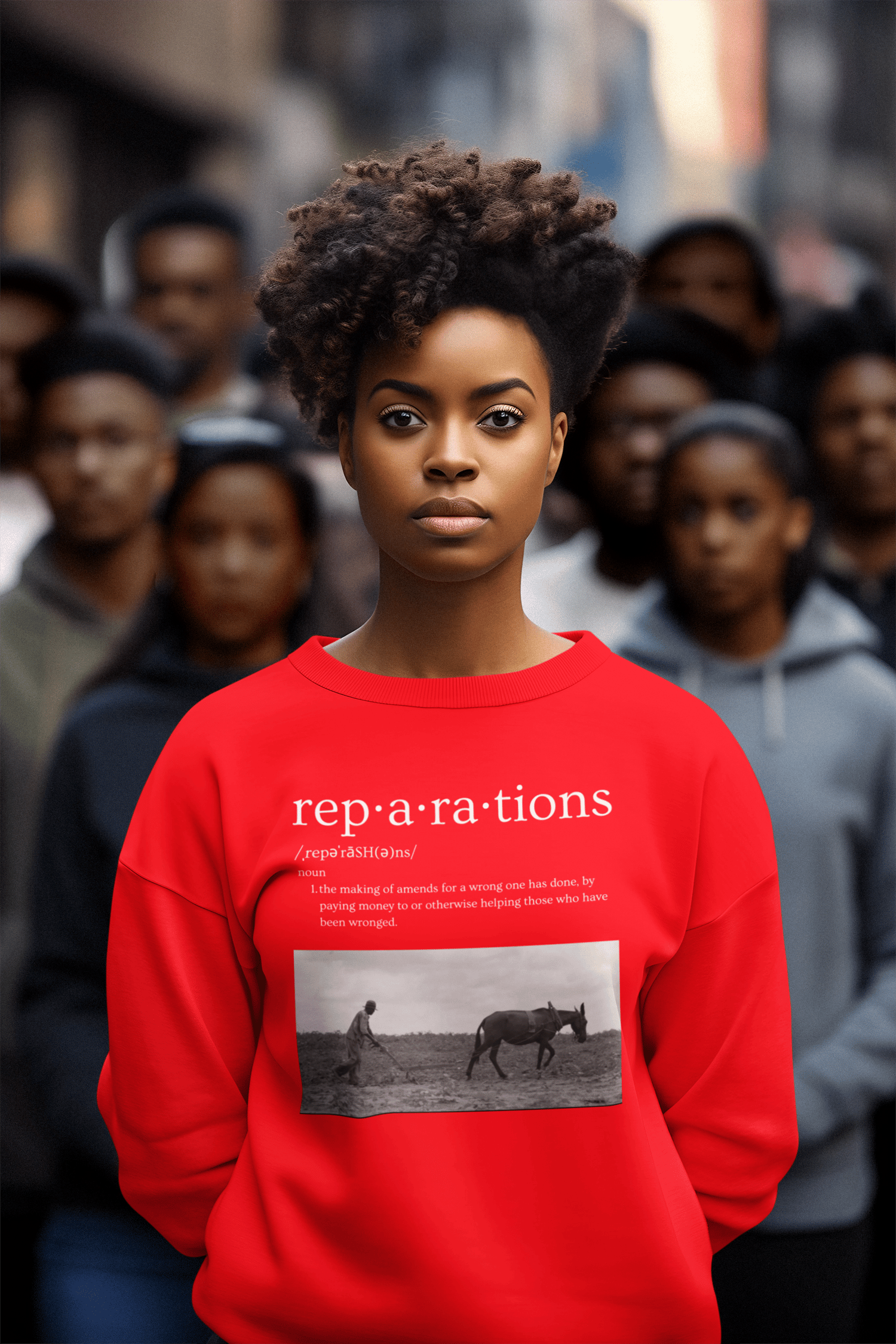 Image of DEFINITION OF REPARATIONS WITH 40 ACRES AND MULE PICTURE