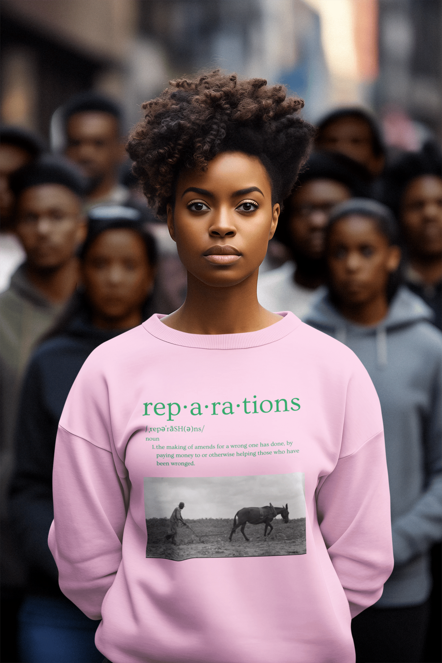 Image of DEFINITION OF REPARATIONS WITH 40 ACRES AND MULE PICTURE