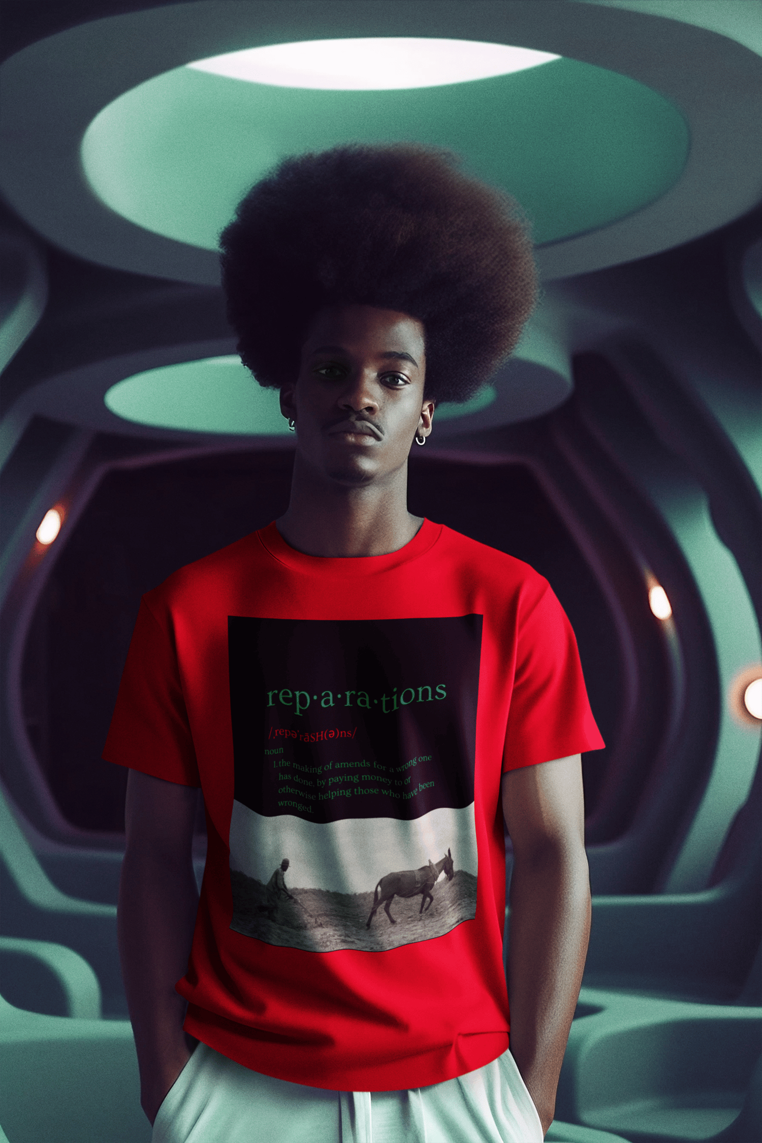 Image of DEFINITION OF REPARATIONS WITH 40 ACRES AND MULE PICTURE