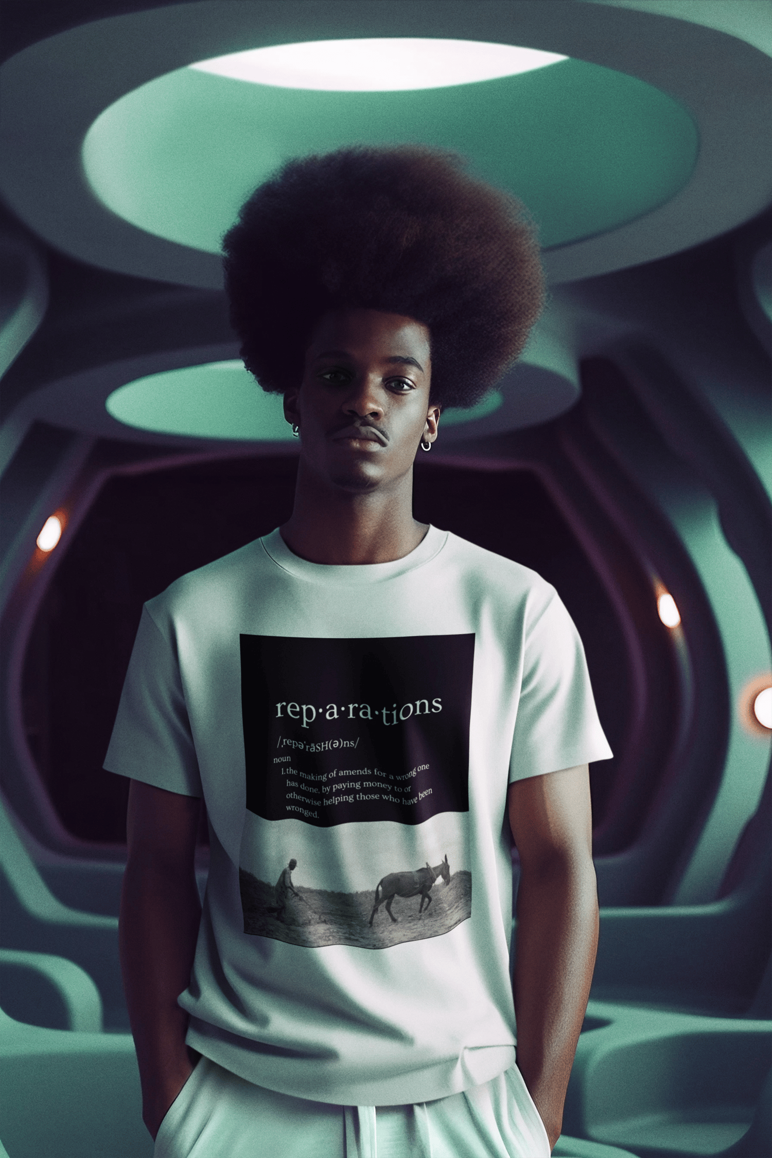 Image of DEFINITION OF REPARATIONS WITH 40 ACRES AND MULE PICTURE