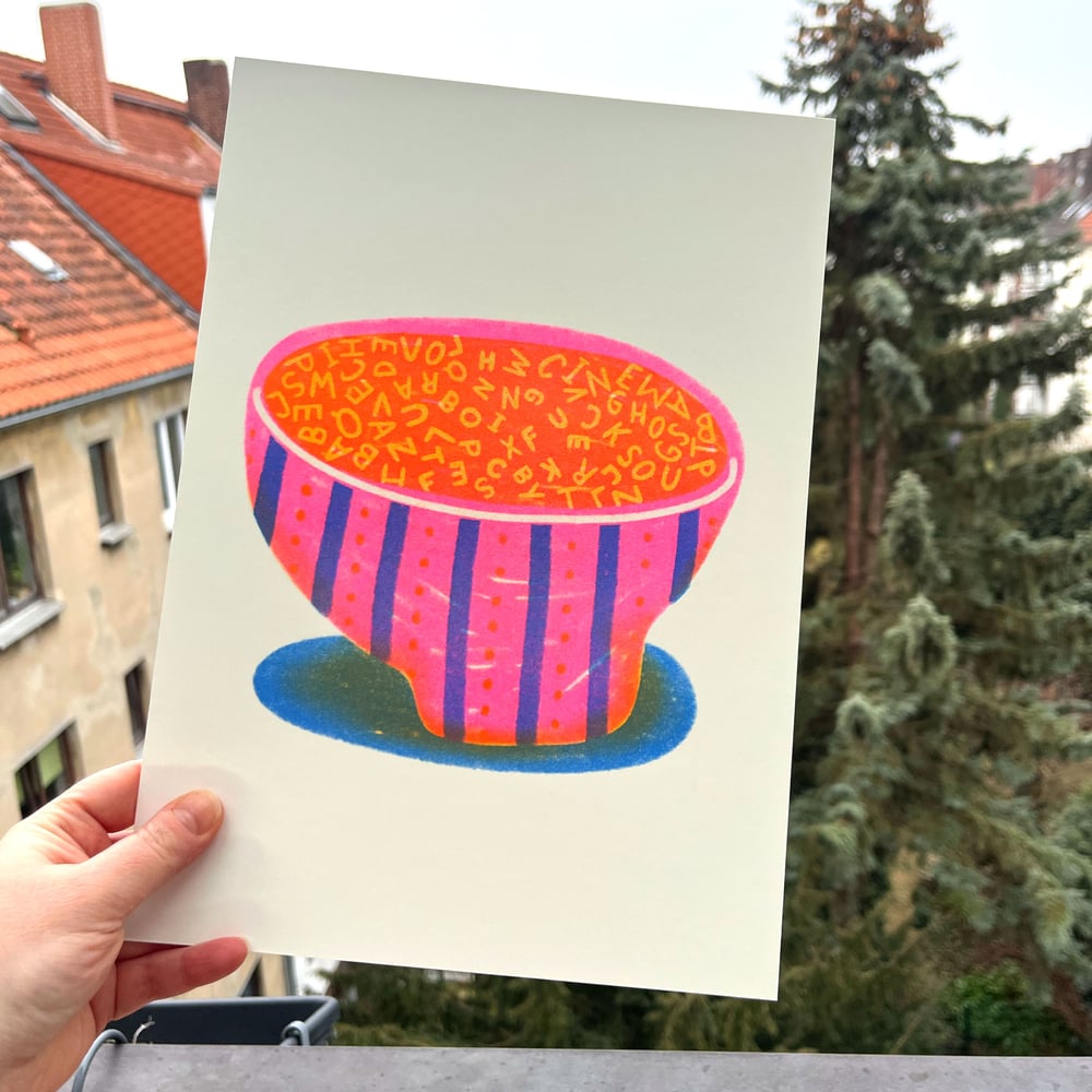 Image of Alphabet Pasta | big(ish) Print 