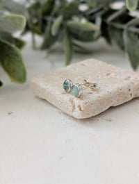 Image 1 of Green Kyanite Stud Earrings