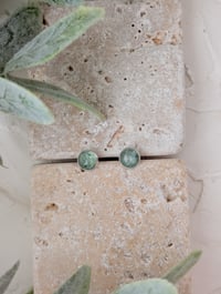 Image 3 of Green Kyanite Stud Earrings