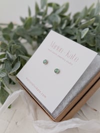 Image 5 of Green Kyanite Stud Earrings