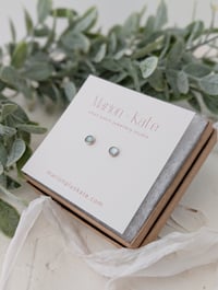 Image 5 of Teal Kyanite Stud Earrings