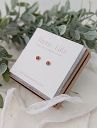 Image 5 of Orange Kyanite Stud Earrings