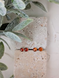 Image 3 of Orange Kyanite Stud Earrings