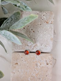 Image 4 of Orange Kyanite Stud Earrings