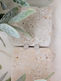 Image 3 of Moonstone Stud Earrings