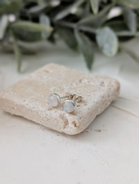 Image 2 of Moonstone Stud Earrings