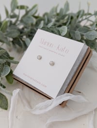 Image 5 of Moonstone Stud Earrings