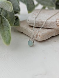 Image 2 of Aqua Chalcedony Necklace