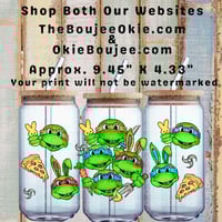 Easter Turtles Uv Dtf Cup Wrap     W0638 TMNT Teenage Mutant