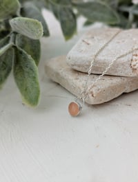 Image 2 of Peach Moonstone Necklace