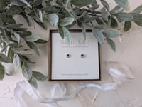Image 4 of Lavender Amethyst Stud Earrings